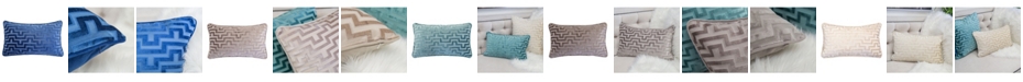 Homey Cozy Jasmine Modern Maze Rectangle Decorative Throw Pillow